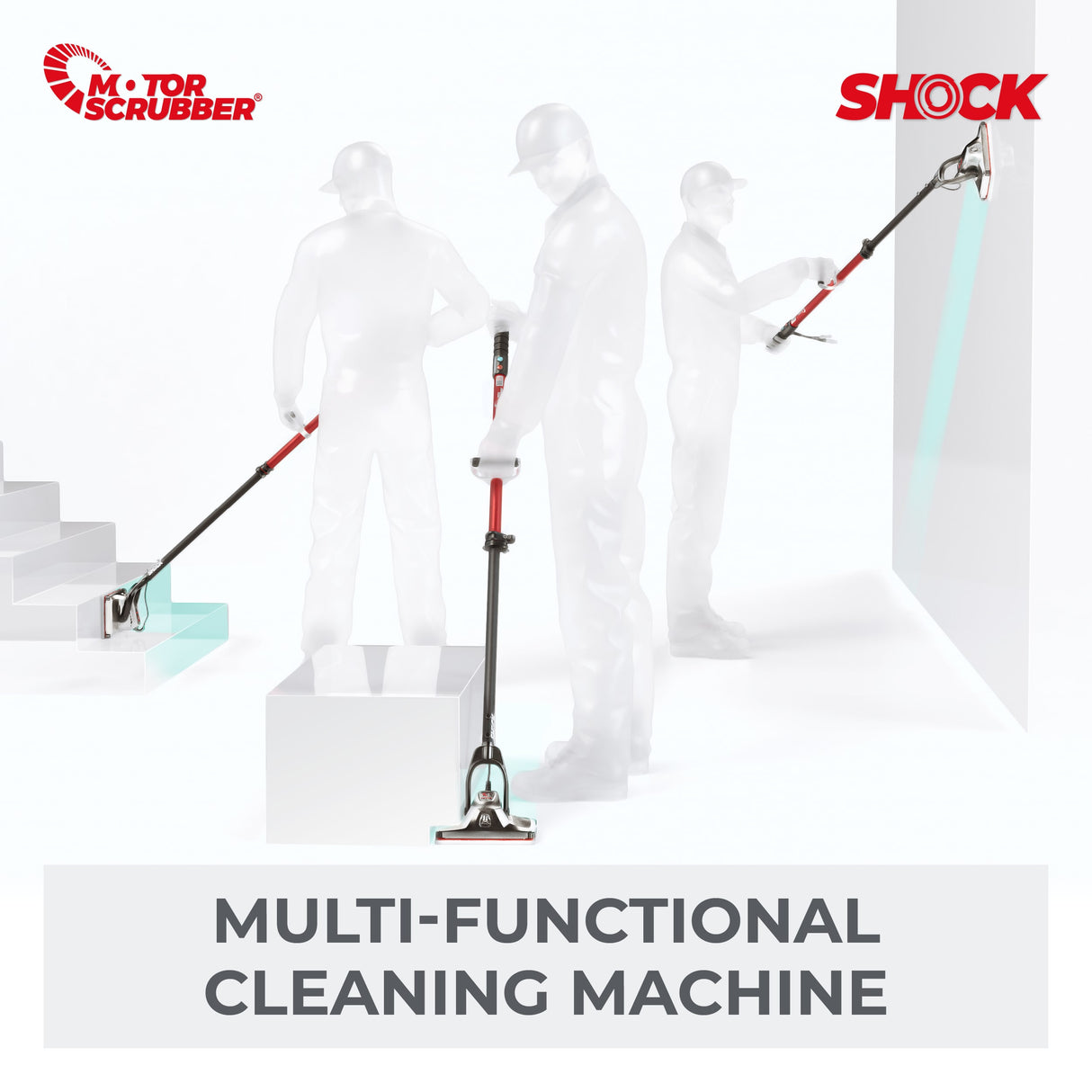 MotorScrubber SHOCK Starter Kit - Compact Oscillating Floor Scrubber