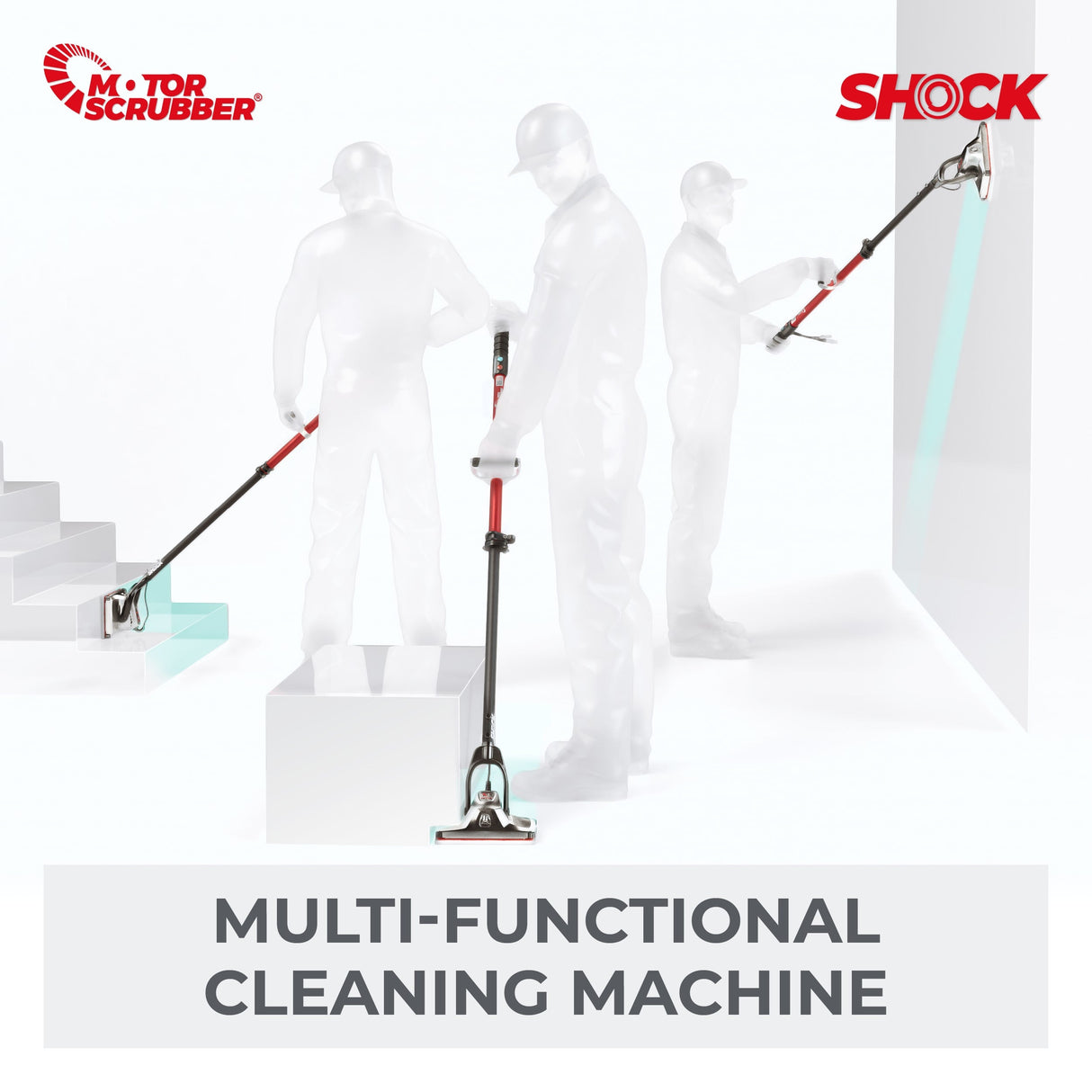 MotorScrubber SHOCK Starter Kit - Compact Oscillating Floor Scrubber