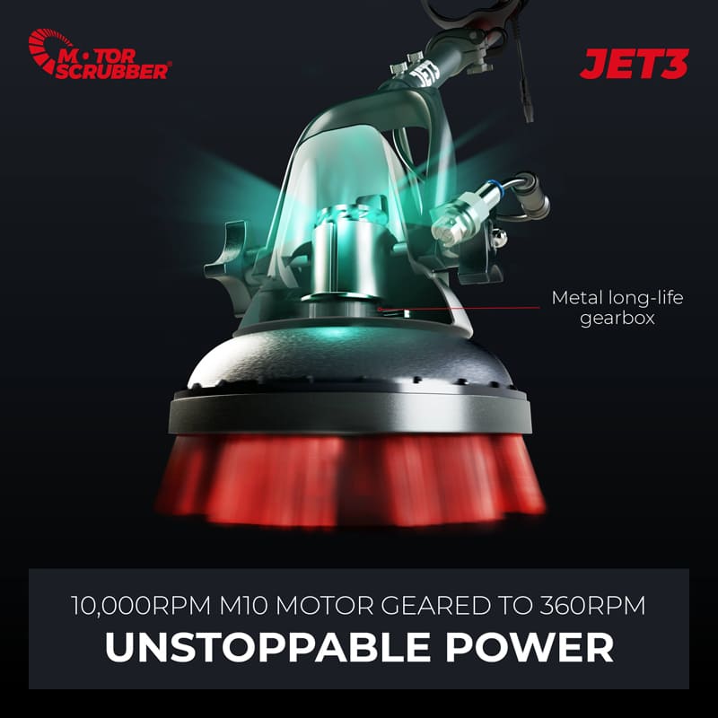 MotorScrubber JET3 Starter Kit with Spray Jet - Floor Scrubber