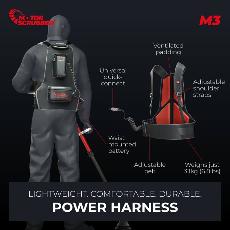 Motorscrubber M3M - Starter Kit with Medium Handle