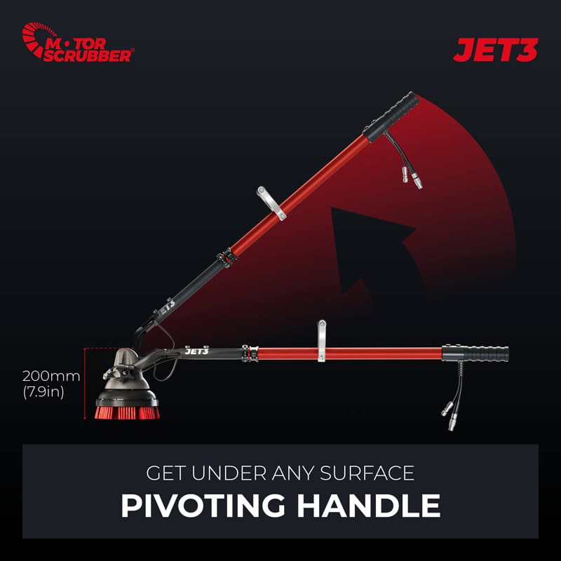 MotorScrubber JET3 floor scrubber with spray jet for deep cleaning floors and tiles