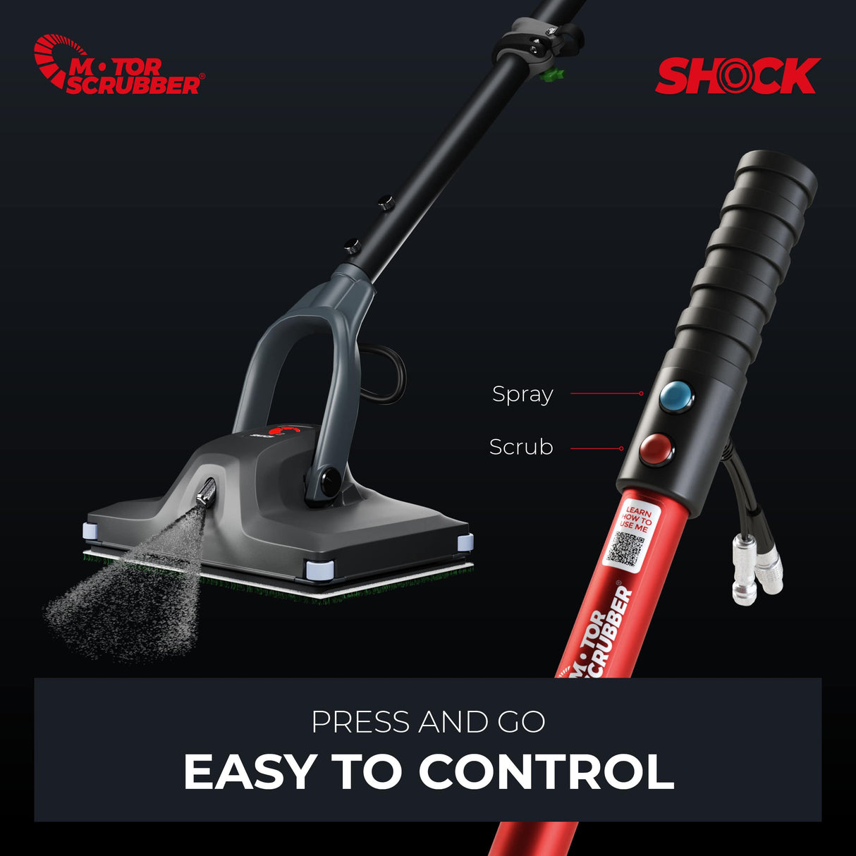 MotorScrubber SHOCK Starter Kit - Compact Oscillating Floor Scrubber