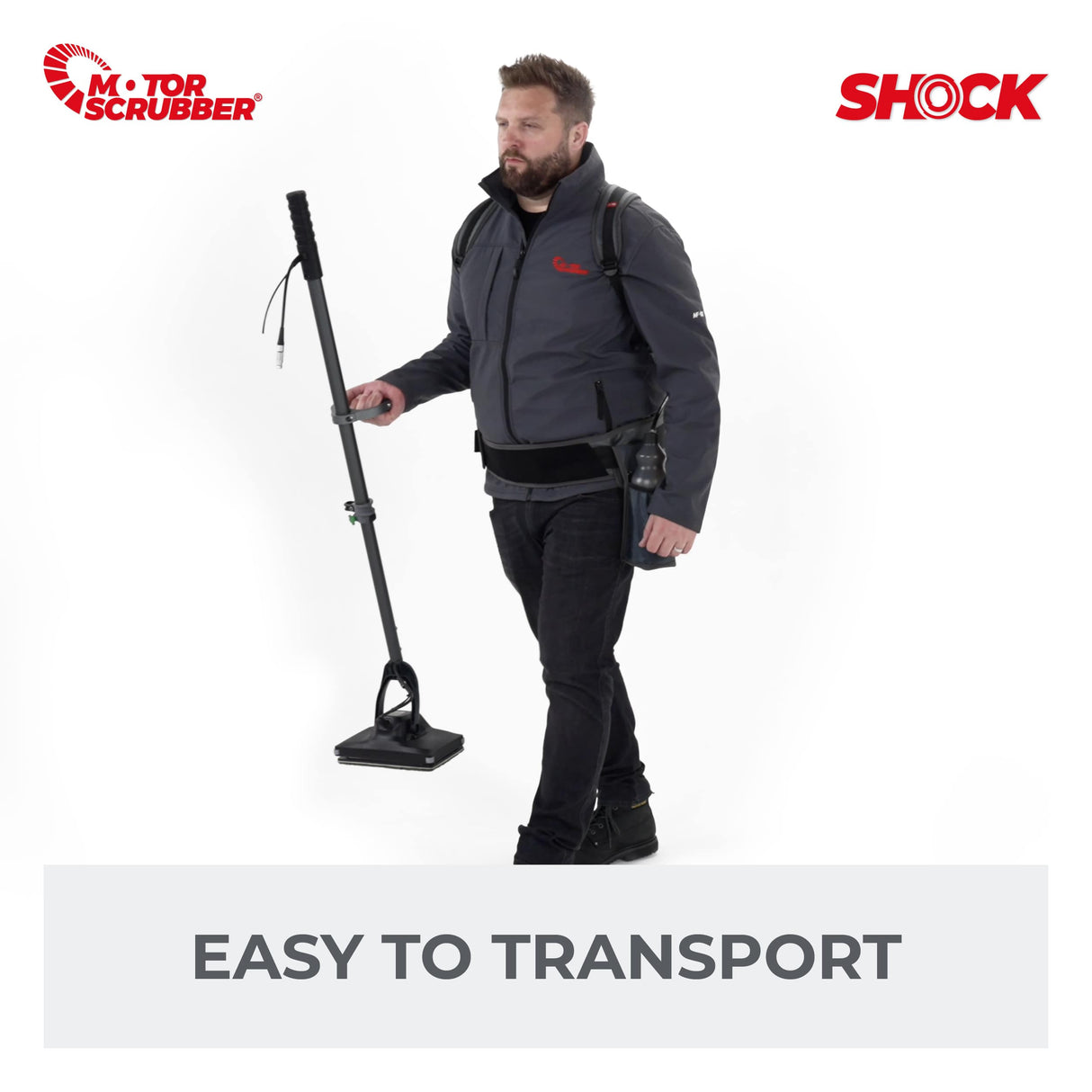 MotorScrubber SHOCK Starter Kit - Compact Oscillating Floor Scrubber