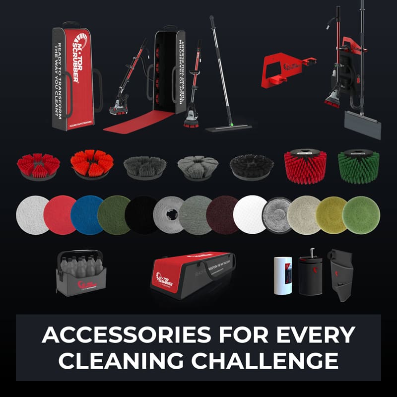 MotorScrubber JET3 Starter Kit with Spray Jet - Floor Scrubber