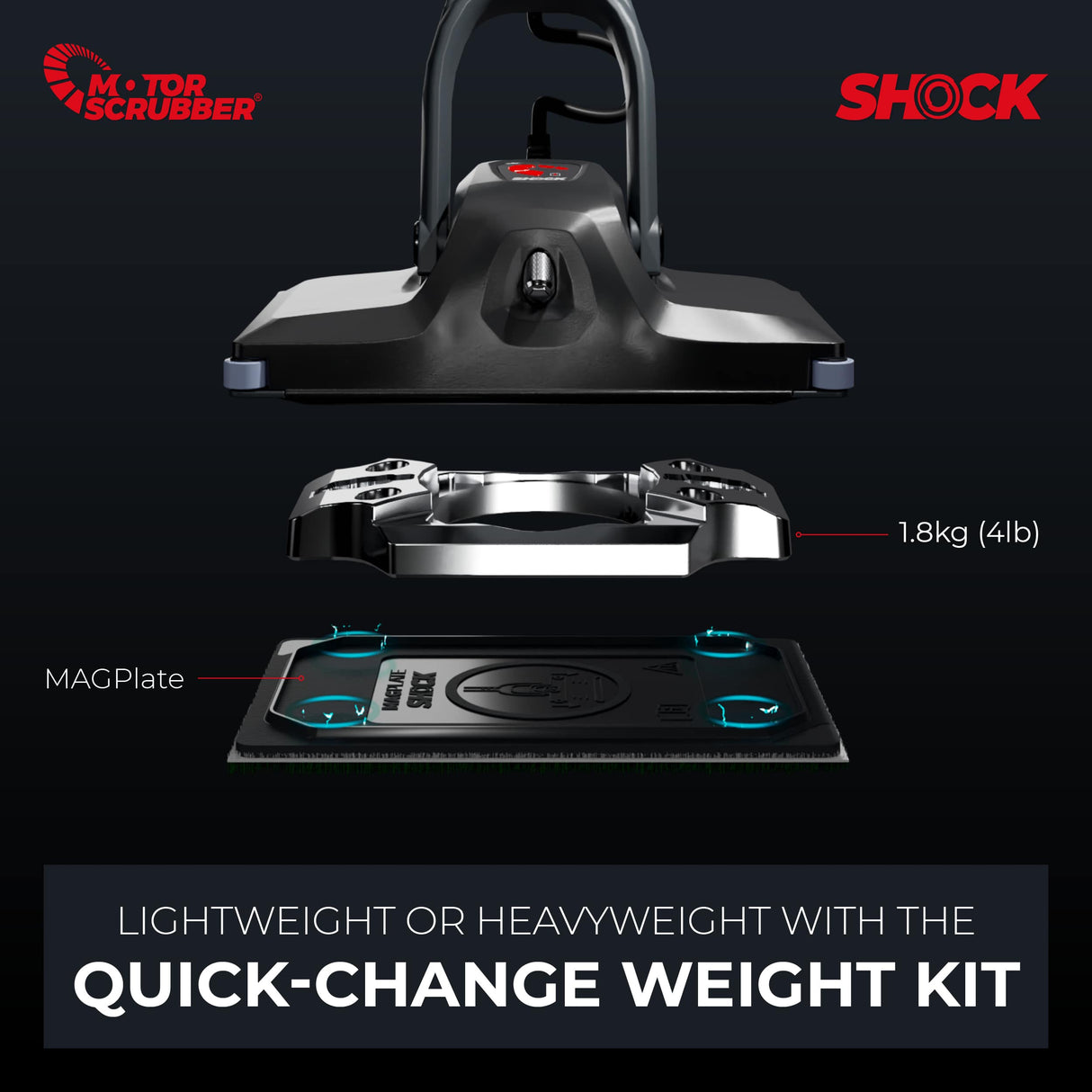 MotorScrubber SHOCK Starter Kit - Compact Oscillating Floor Scrubber