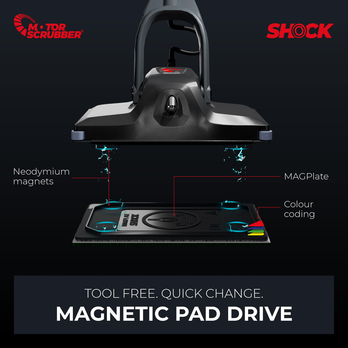 MotorScrubber SHOCK Starter Kit - Compact Oscillating Floor Scrubber