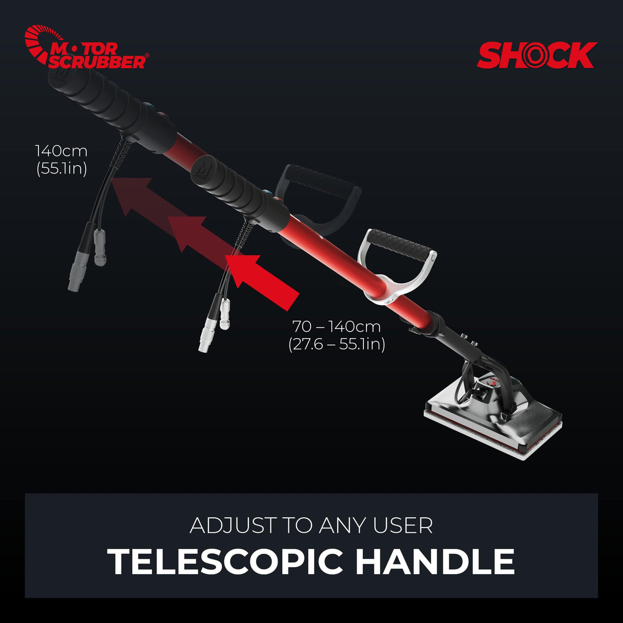 MotorScrubber SHOCK Starter Kit - Compact Oscillating Floor Scrubber