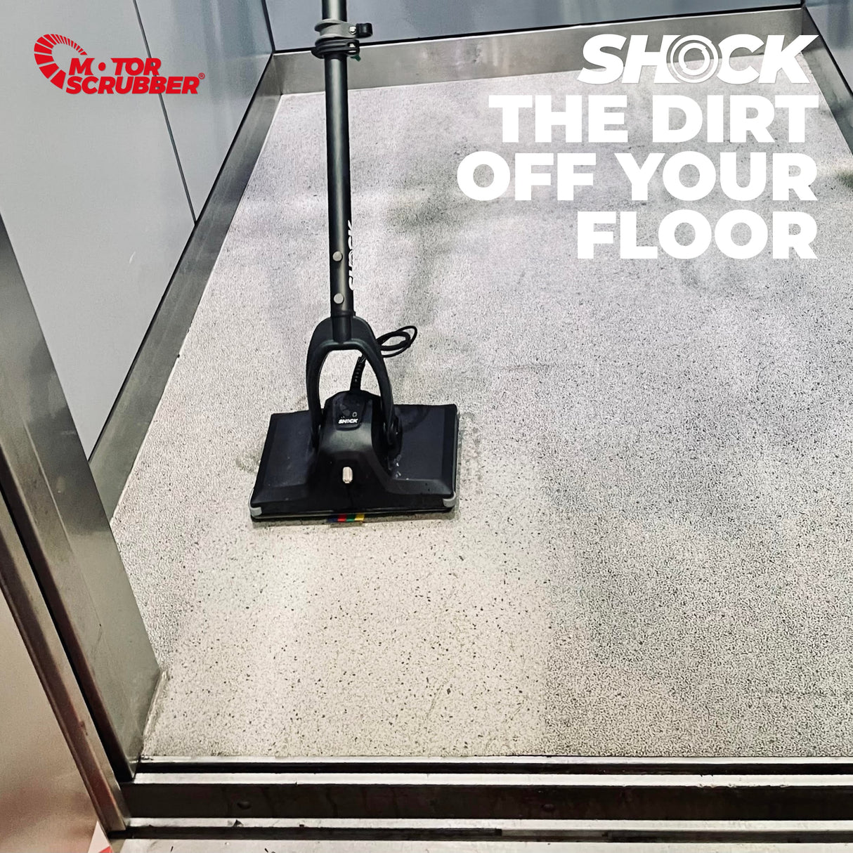 MotorScrubber SHOCK Starter Kit - Compact Oscillating Floor Scrubber