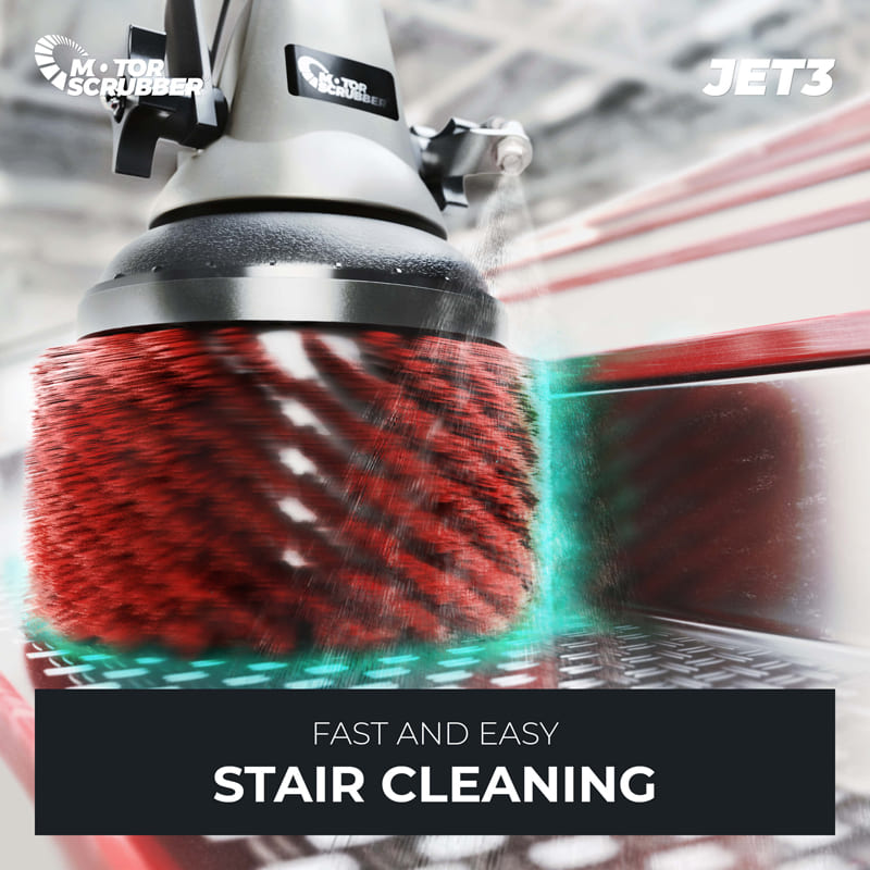MotorScrubber JET3 Starter Kit with Spray Jet - Floor Scrubber