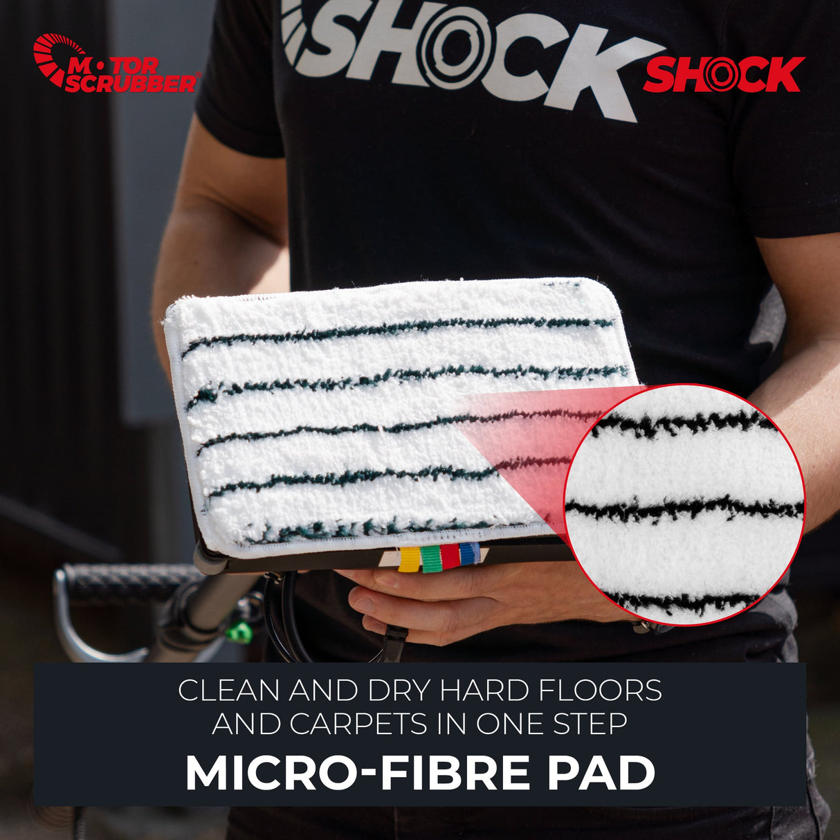 MotorScrubber SHOCK Starter Kit - Compact Oscillating Floor Scrubber