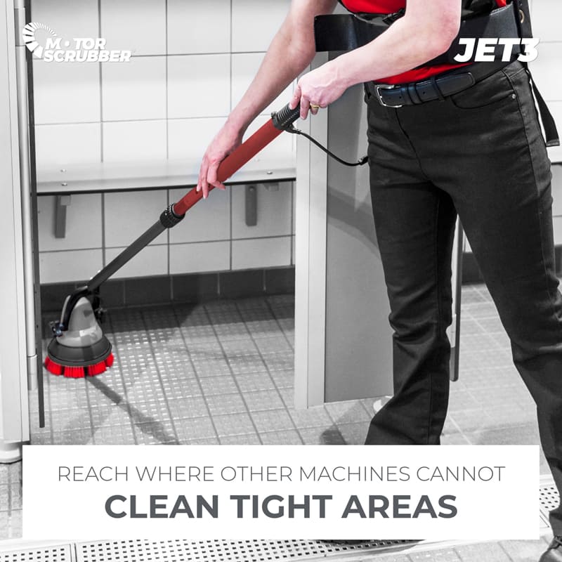 MotorScrubber JET3 Starter Kit with Spray Jet - Floor Scrubber