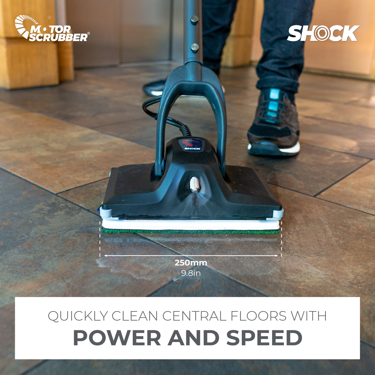 MotorScrubber SHOCK Starter Kit - Compact Oscillating Floor Scrubber