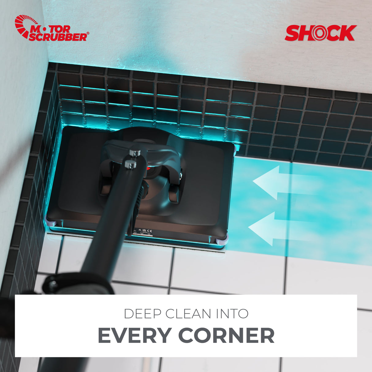 MotorScrubber SHOCK Starter Kit - Compact Oscillating Floor Scrubber