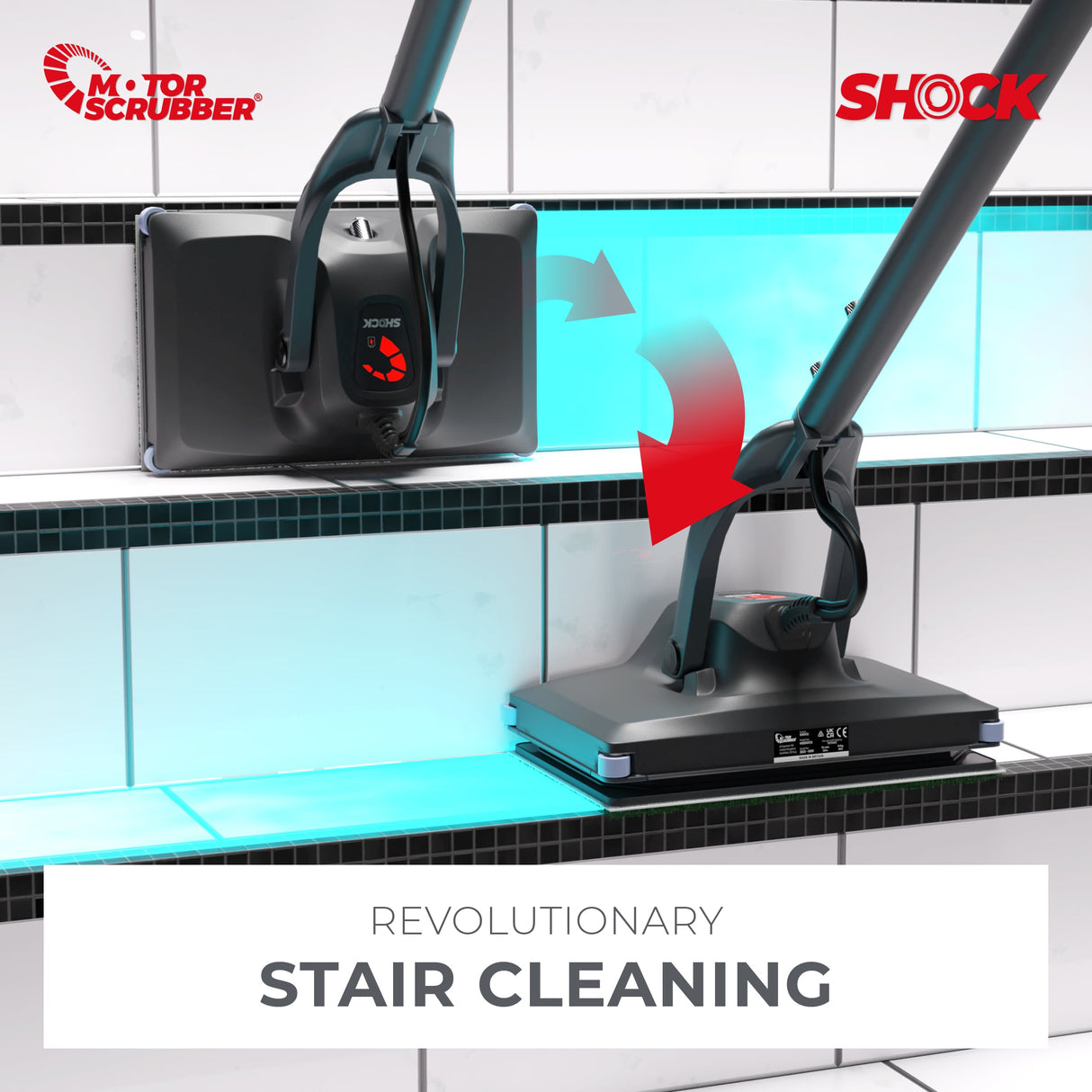 MotorScrubber SHOCK Starter Kit - Compact Oscillating Floor Scrubber