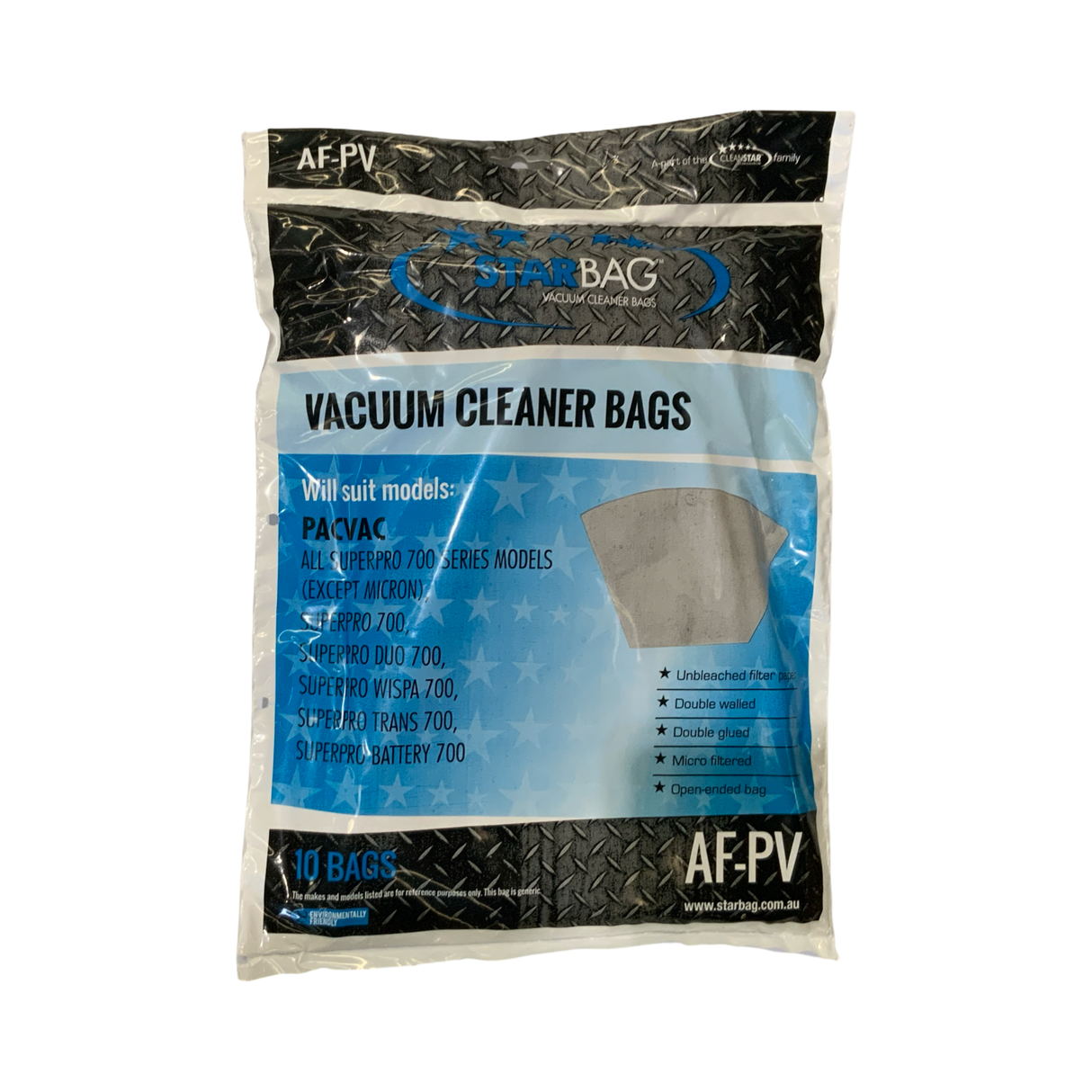 VAC BAG - PACVAC ALL PACVAC SUPERPRO 700 SERIES BACKPACKS (10PK PAPER) #AF-PV