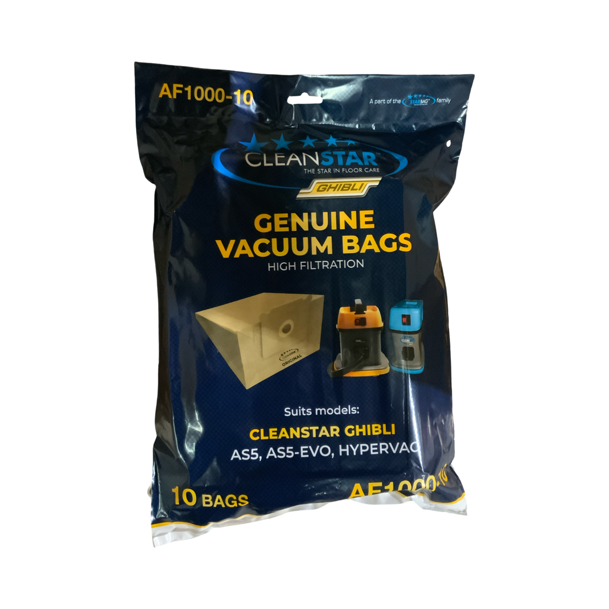 VAC BAG - SPITWATER AS5 (10PK PAPER) #AF1000-10