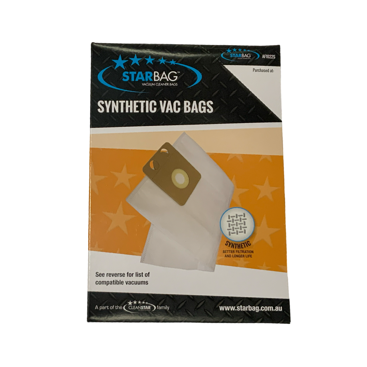 VAC BAG - NILFISK GD910, GD1000, GD1005, GD1010 (5PK SYNTHETIC) #AF1022S