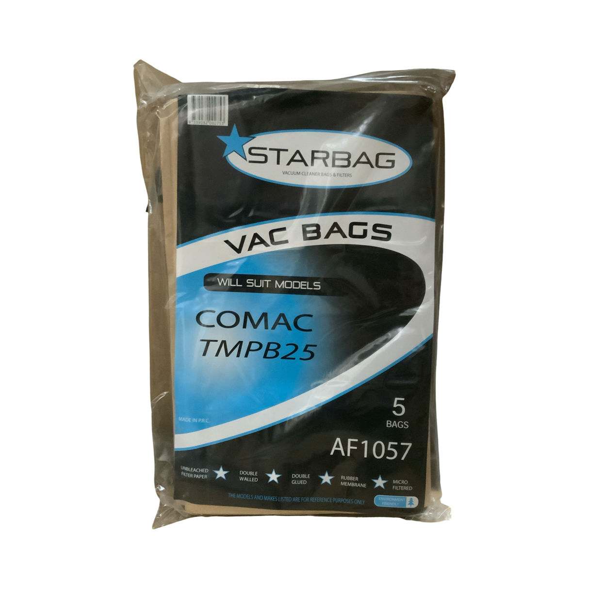 VAC BAG - COMAC TMPB25 (5PK PAPER) #AF1057