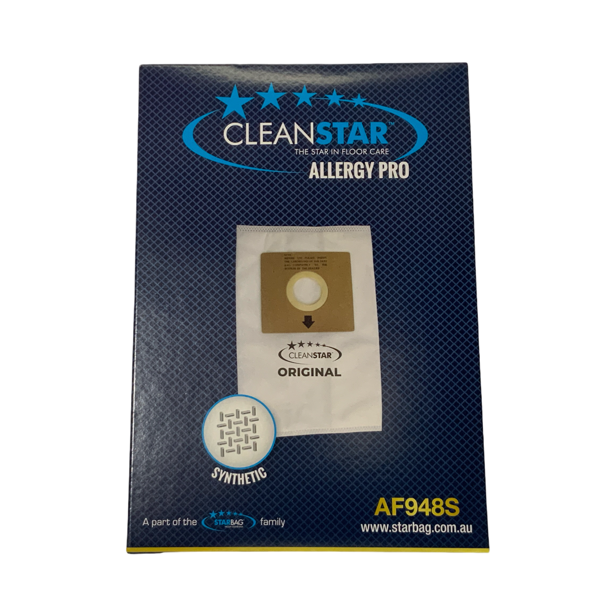 VAC BAG - CLEANSTAR ALLERGY PRO (5PK SYNTHETIC) #AF948S