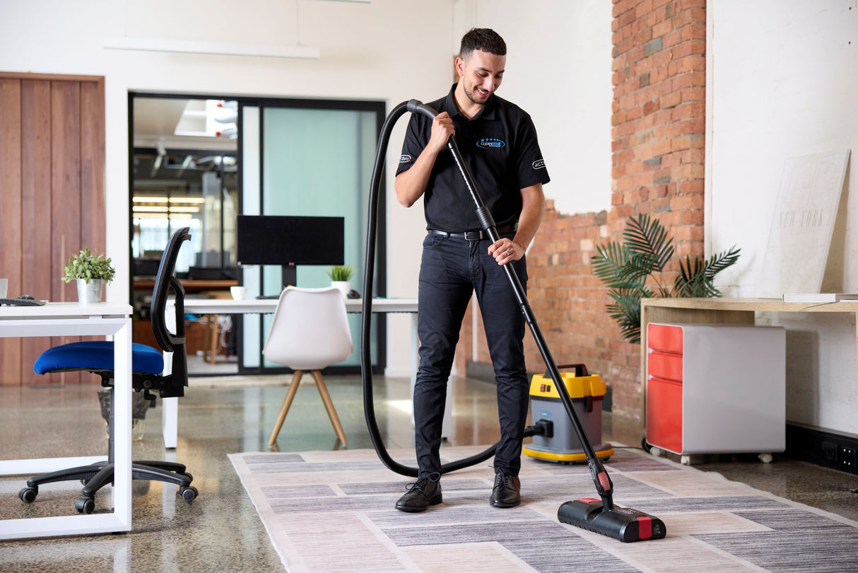 vacuum cleaner ideal for Aged Care, Airbnb’s, Airports, Bars, Bathrooms, Buses, Cafes, Car Dealerships, Childcare Centres, Gyms, Healthcare, Hotels, Offices, Restaurants, Schools, Shops, Spas, Supermarkets, Transport, Universities, Vehicles, Veterinary Clinics, and Warehouses.