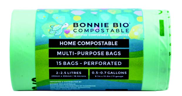 2-2.5L Compostable Multi-Purpose / Dog- Poop Bags - BONNIE BIO
48 ROLLS (15 BAGS PER ROLL)