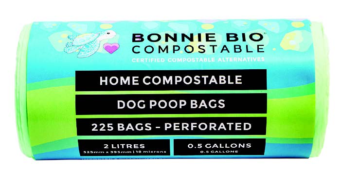 2L Compostable Bags - BONNIE BIO 9 ROLLS (225 BAGS PER ROLL)