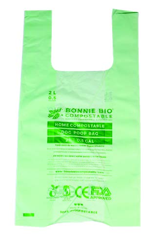2L Compostable Bags - BONNIE BIO 9 ROLLS (225 BAGS PER ROLL)