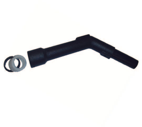 Bent End Piece - Plastic With Hul & Ring - 32mm