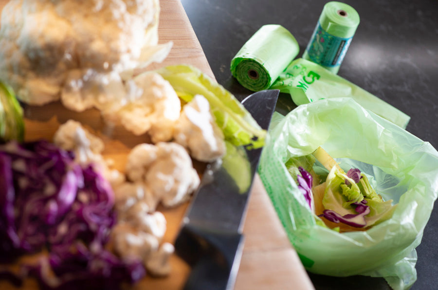 30L Compostable Bin & Rubbish Bags - BONNIE BIO - 45 ROLLS (15 BAGS PER ROLL)