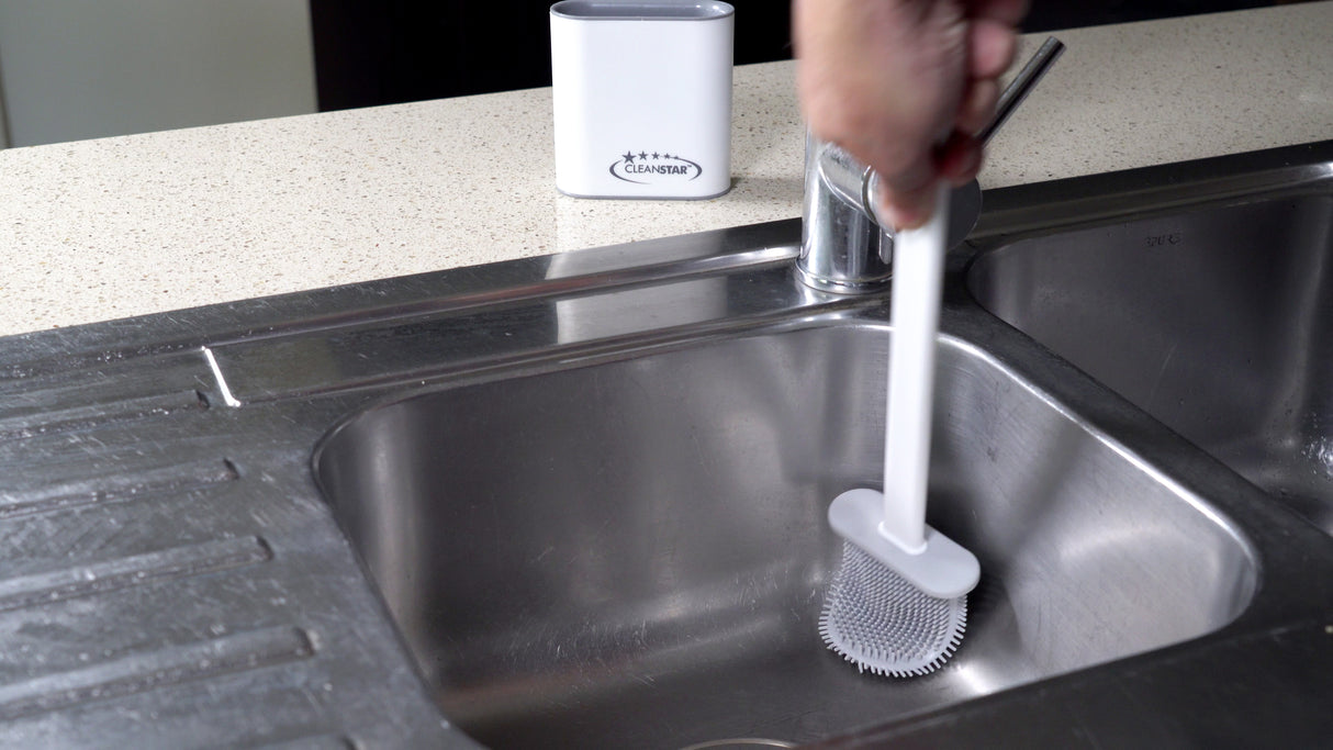 Silicone Toilet/Multipurpose Hygienic Brush and Holder