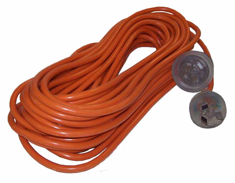 EXTENSION LEAD 15 metre 10AMP Orange with illuminated socket