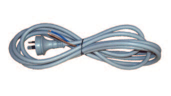 3 Metre Heavy Duty Power Tool REPAIR LEAD – 10Amp, 2 Core (Grey)