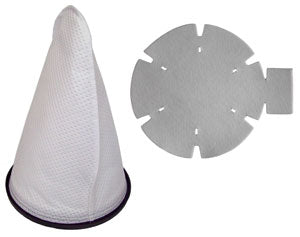 PACK - PACVAC HYPERCONE CLOTH BAG AND 5 DISC FILTERS