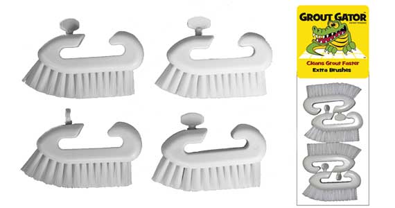 4 pack Brush Heads-GroutGator