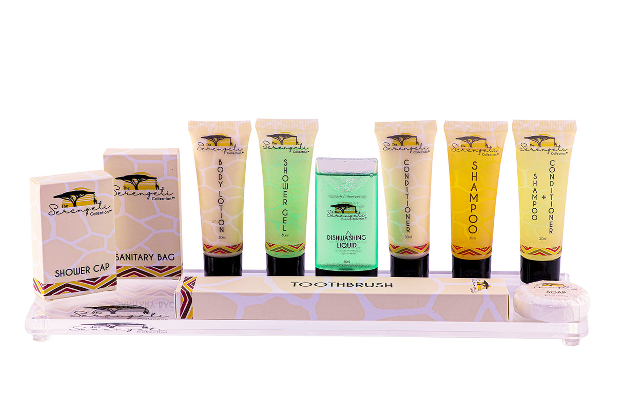 Shampoo & Conditioner (20ml) - Hotel Amenities (Serengeti Collection) 400 pack