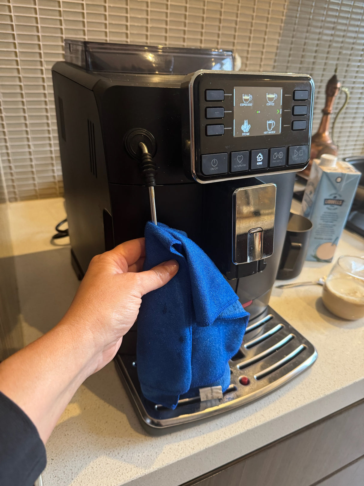 Microfibre Cloth -5pk- BLUE with Scourer (40 x 40cm)