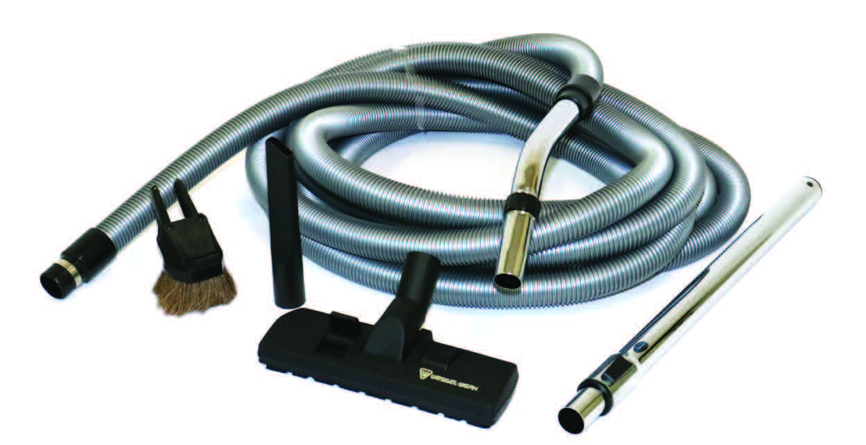 10m Ducted Vacuum Hose & Accessory Kit  (32mm) - Silver