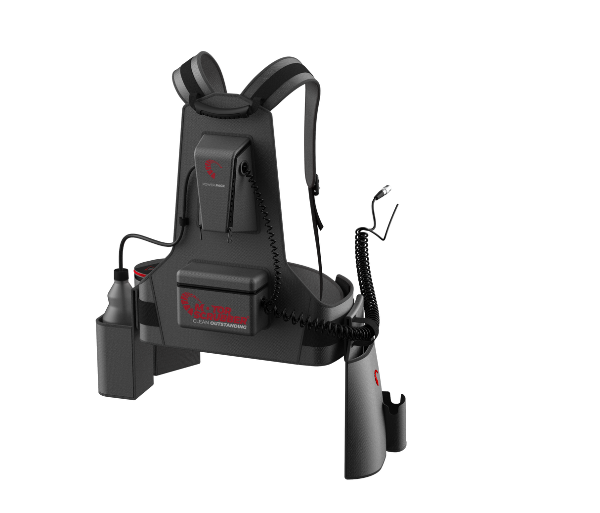 MotorScrubber M3 replacement backpack complete with battery for cordless cleaning performance