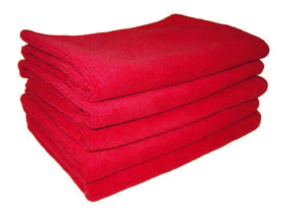 Micro Fibre Cloth - 5pk - RED (40 x 40cm)