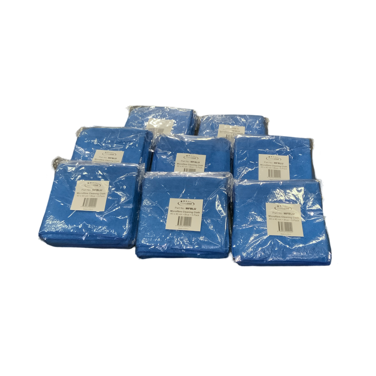Micro Fibre Cloth - 40pk Blue
