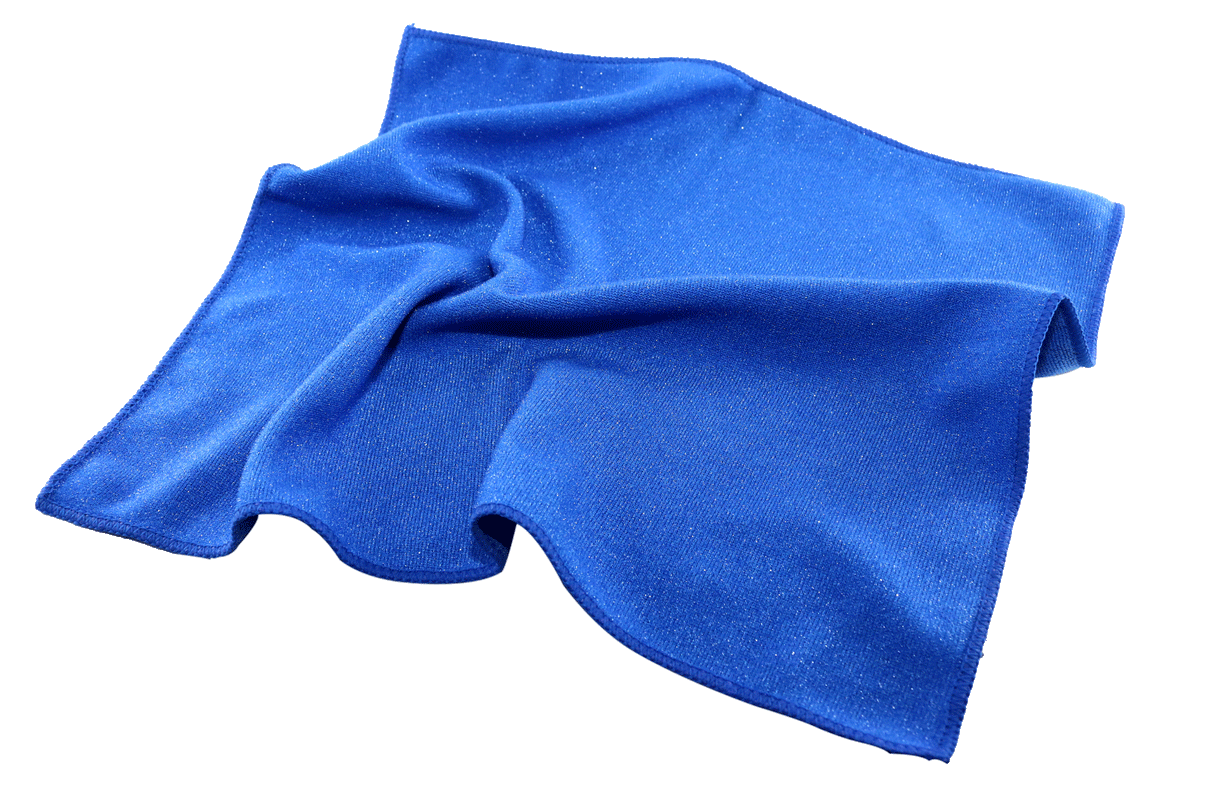 Microfibre Cloth -5pk- BLUE with Scourer (40 x 40cm)