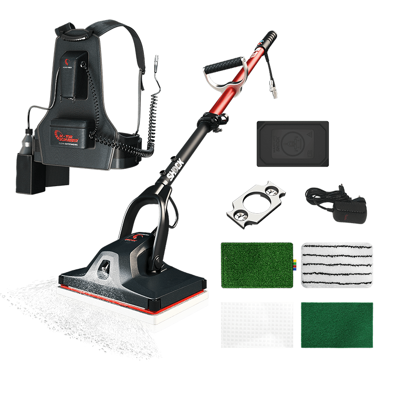 MotorScrubber SHOCK Starter Kit - Compact Oscillating Floor Scrubber