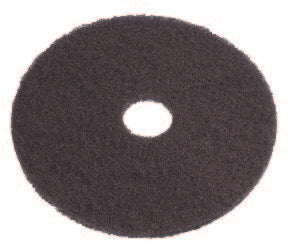 Floor Pads - Heavy Duty Wet Stripping Pad 24" - Black - 5pack