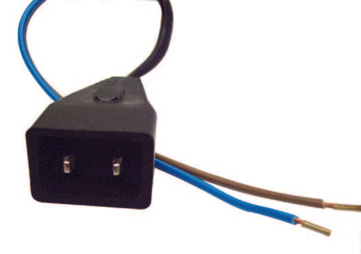 Powerhead Lead - 1.35m - Straight Pin Male - stripped lead