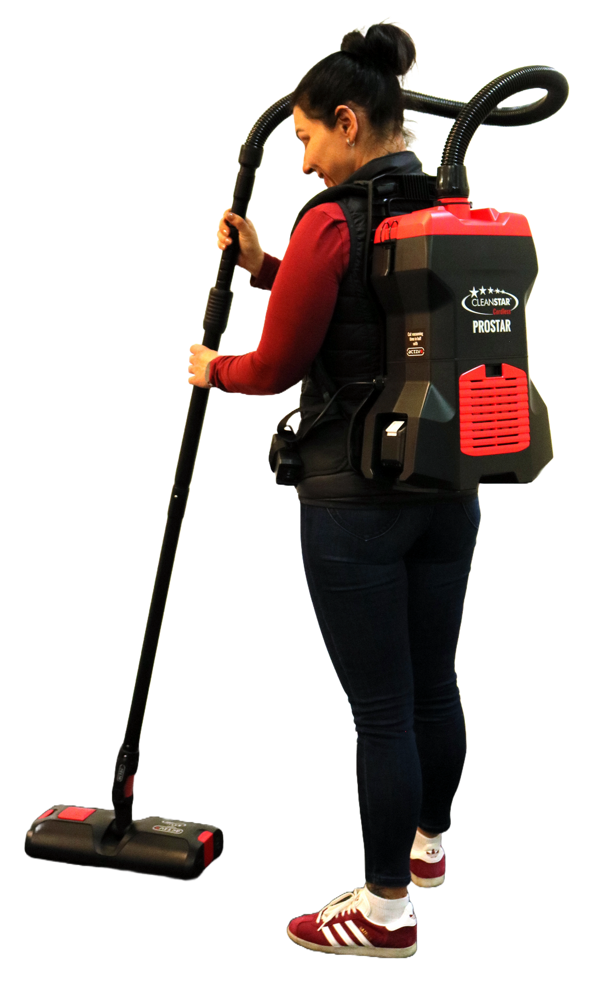 PROSTAR BATTERY POWERED BACKPACK with ACTIV8 "Combo for the ultimate cordless clean"
