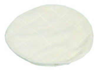 15" Cotton Pad White