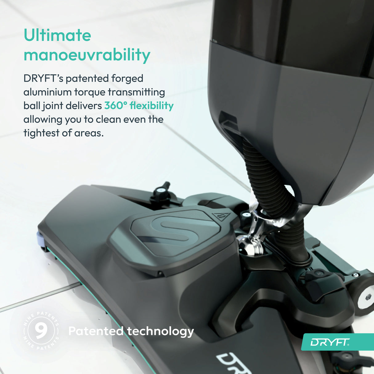 DRYFT S-Motion Scrubber Dryer "WORLD FIRST" INNOVATION. Made in UK