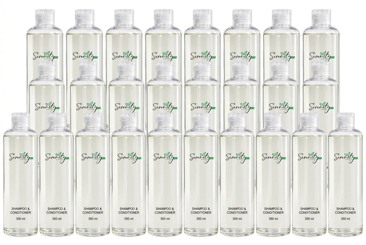 350ML Shampoo/Conditioner - 24 pack - Serenity Safe for Correctional Facilities