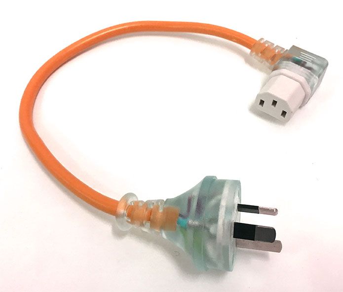 Short IEC Lead - Orange