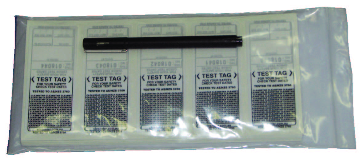 BLACK Test & Tag Stickers (TEST-BLK) 100 pack